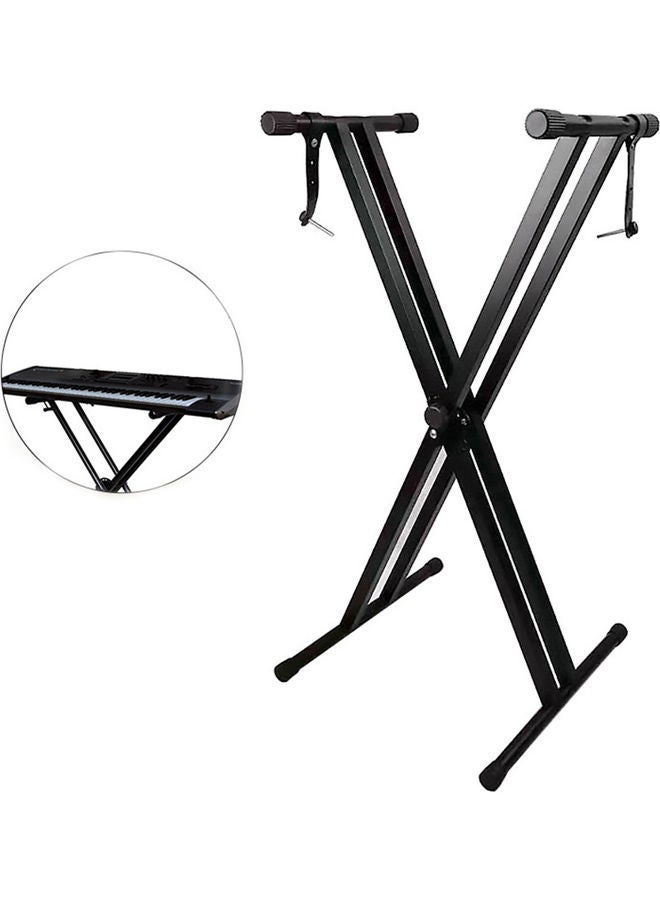 حامل لوحة مفاتيح بيانو عالمي قابل للطي مع أغطية مطاطية مانعة للانزلاق - Image 1