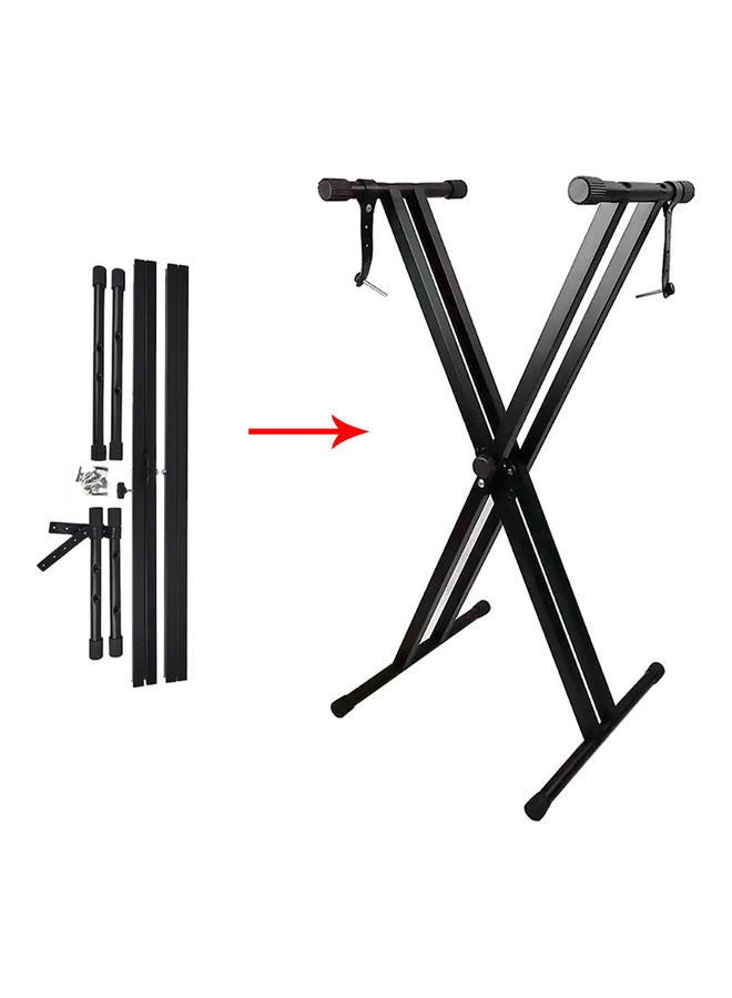 حامل لوحة مفاتيح بيانو عالمي قابل للطي مع أغطية مطاطية مانعة للانزلاق - Image 3