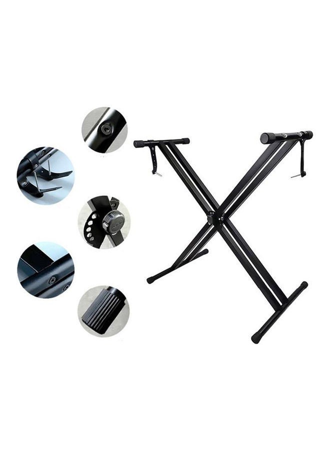 حامل لوحة مفاتيح بيانو عالمي قابل للطي مع أغطية مطاطية مانعة للانزلاق - Image 5