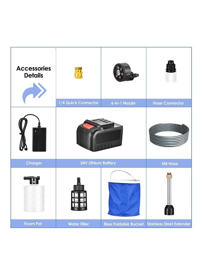 Generic 400PSI Rechargeable High Pressure Washer Washing Gun Cleaner  - Image 3