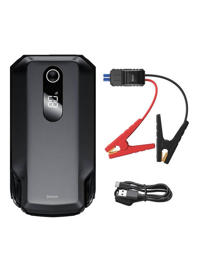Baseus Super Energy Max Car Jump Starter 8.0L Gas 4.0L Diesel Engine 12V Portable Power Pack Automotive Battery Booster Charger with USB Port Smart Jumper Cables LED Flashlight  - Image 1