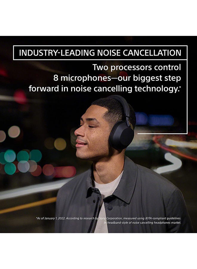 WH-1000XM5 Wireless Noise-Cancelling Headphones Black - https://f.nooncdn.com/p/v1663755713/N53330542A_5.jpg?format=jpg&width=original