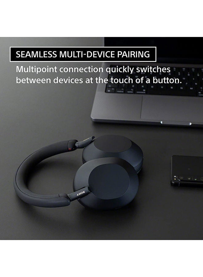 WH-1000XM5 Wireless Noise-Cancelling Headphones Black - https://f.nooncdn.com/p/v1663755713/N53330542A_6.jpg?format=jpg&width=original