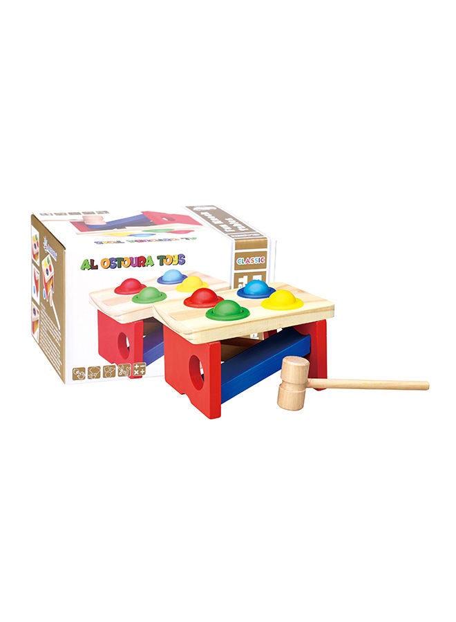 Alostoura - Wooden Lightweight Fun Knock Table Education Learning Toy Game For Kids 18.5x14x11.8cm - Image 1