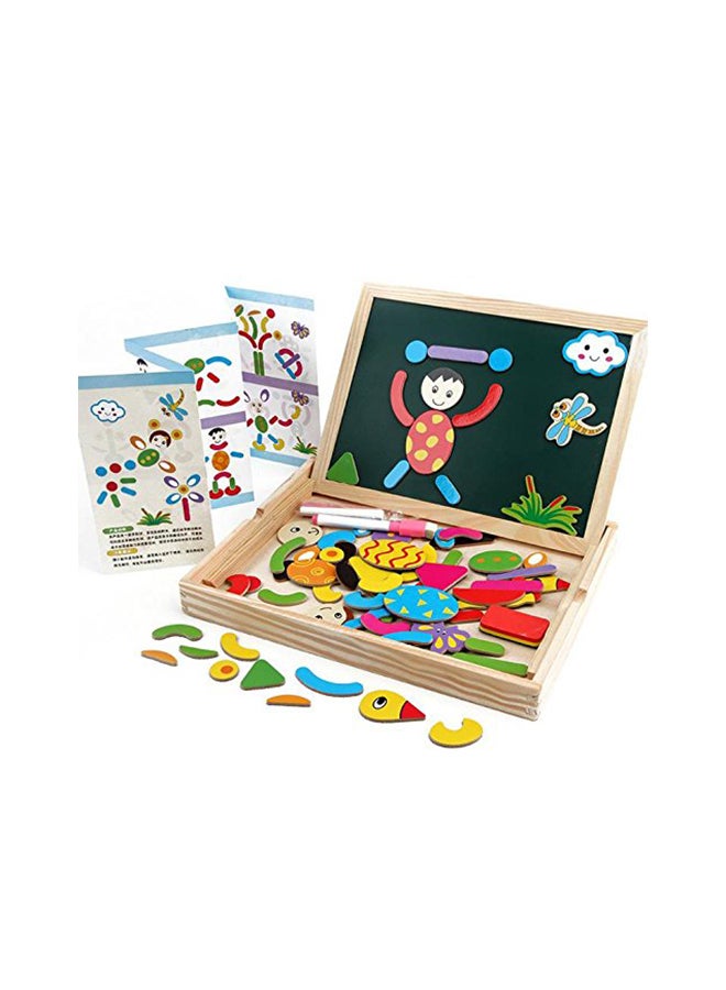 Generic Wooden Magnetic Drawing Puzzle Board 25 x 22 x 2cm  - Image 2