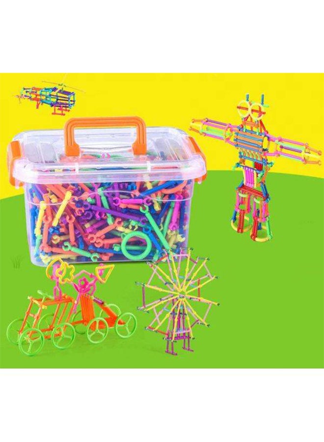 Generic - 500-Piece Color Connector Building Blocks Kit Durable And Sturdy-Assorted, 500 - Image 1
