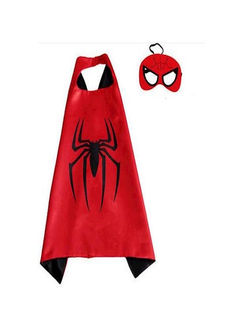 Superhero Spiderman Double Sided Cape And Mask Themed Party Fancy Dress Cosplay Costume One Size