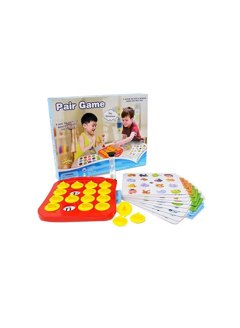 Memory And Focus Pair Game Durable And Portable Multicolored For 3+ Years Kid
