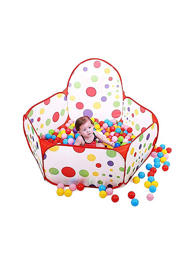 Beauenty - 3-In-1 Foldable Crawl Tunnel With Basket Multicolored For 3+ Year Age Group Kids ‎100x100x37cm - Image 1