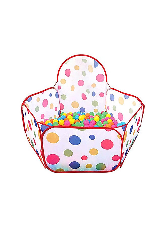 Beauenty - 3-In-1 Foldable Crawl Tunnel With Basket Multicolored For 3+ Year Age Group Kids ‎100x100x37cm - Image 1