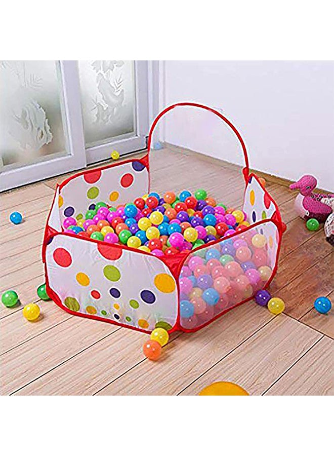 Beauenty - 3-In-1 Foldable Crawl Tunnel With Basket Multicolored For 3+ Year Age Group Kids ‎100x100x37cm - Image 1