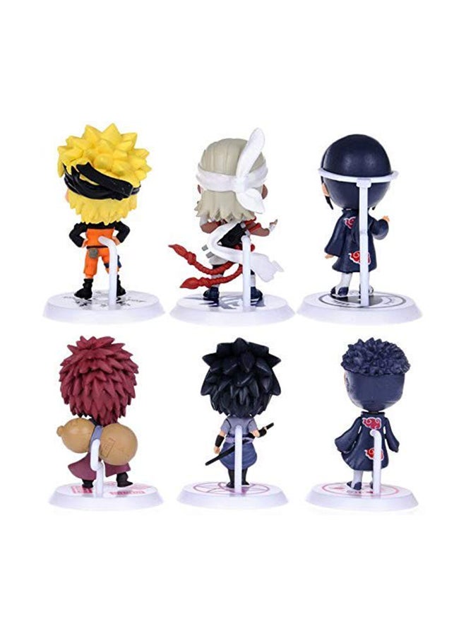 Generic - 6-Piece Q-Version Naruto Shippuden Collectible Action Figure Model Toy Set For Kids - Image 1
