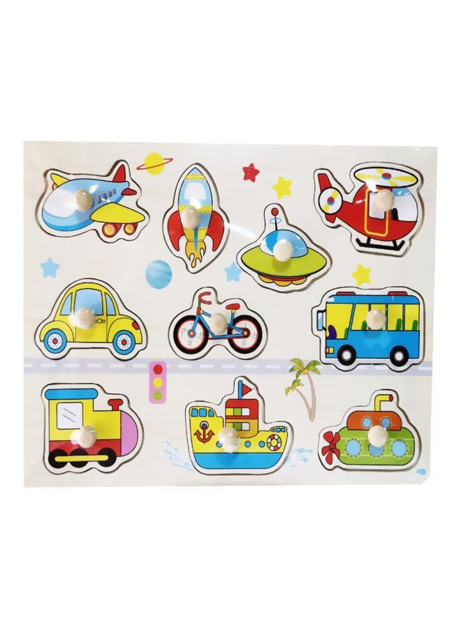 MissTiara - Wooden Transportation Educational Toy 30x1x22cm - Image 1
