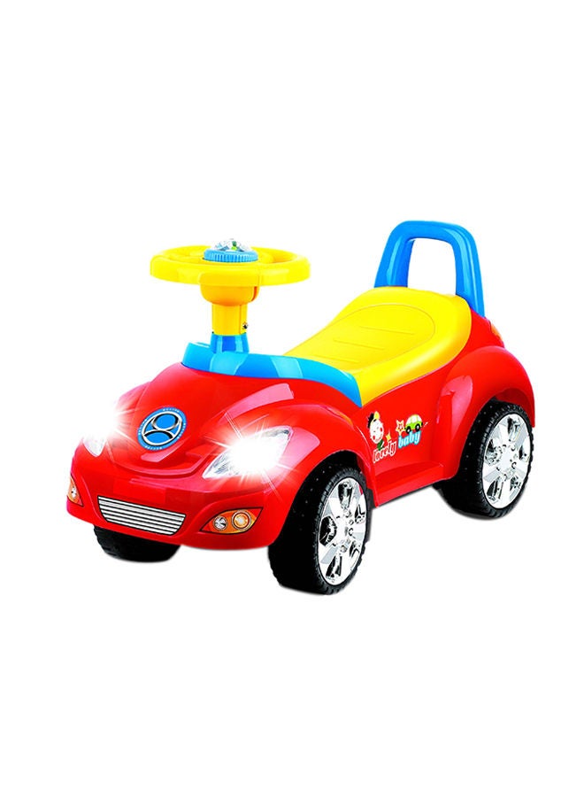 QUNXING Music Cartoon Ride-On Car With Comfortable Seat And Backrest For Your Kids 65.5x21x28cm  - Image 1
