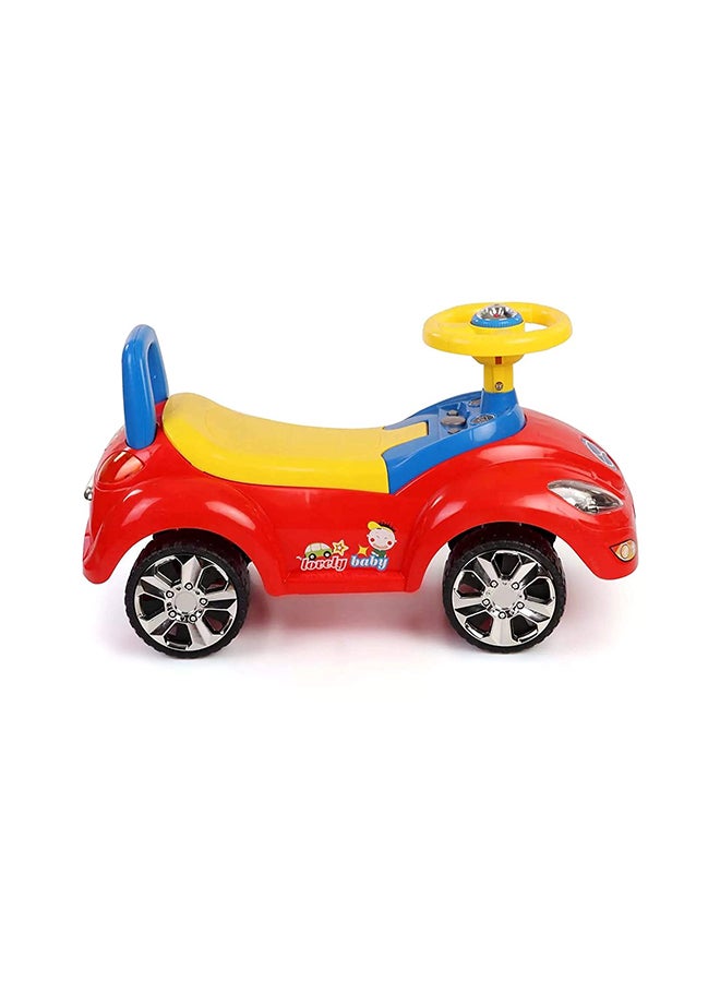 QUNXING Music Cartoon Ride-On Car With Comfortable Seat And Backrest For Your Kids 65.5x21x28cm  - Image 4