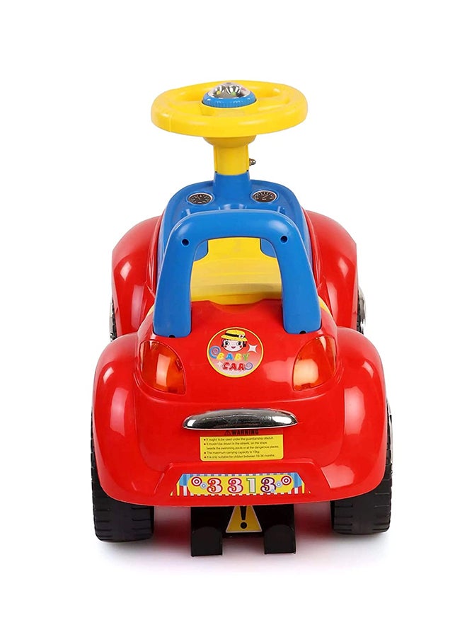 Music Cartoon Ride-On Car With Comfortable Seat And Backrest For Your Kids 65.5x21x28cm