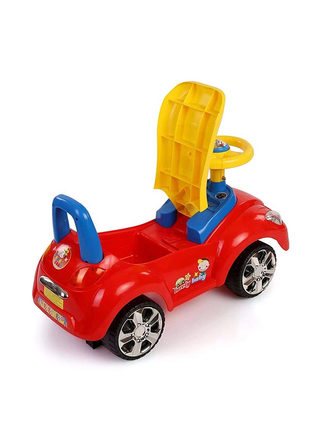 Music Cartoon Ride-On Car With Comfortable Seat And Backrest For Your Kids 65.5x21x28cm
