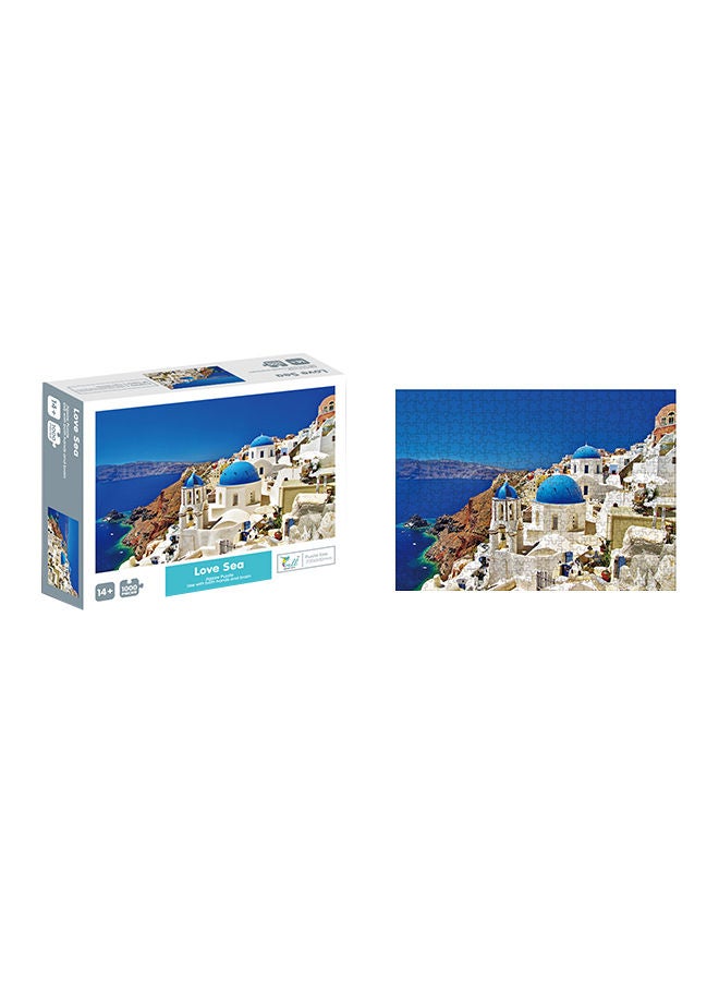 QIHAN - 1000-Piece Sea Of Love Jigsaw Stress Relief Education Development Toy Set - Image 1