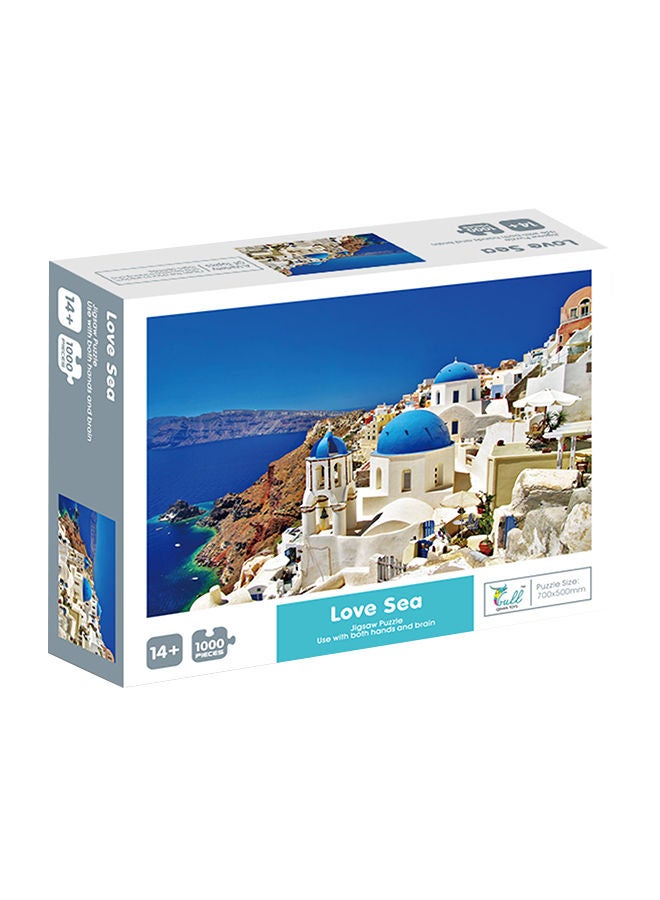 QIHAN - 1000-Piece Sea Of Love Jigsaw Stress Relief Education Development Toy Set - Image 1