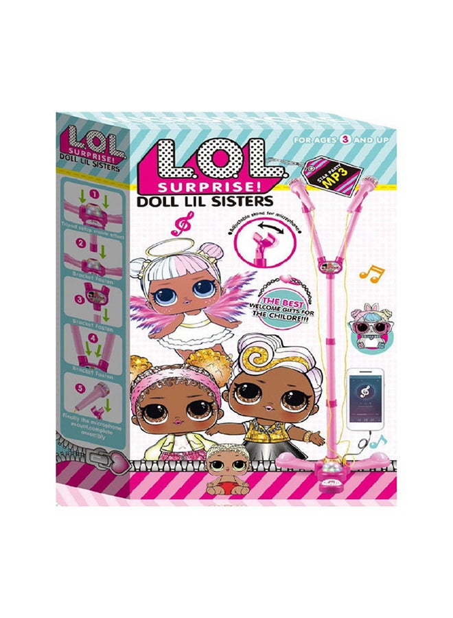 L.O.L. SURPRISE! - Adjustable Kids Microphone With Light And Music Connect Mp3 Player Doll 21x7x36cm - Image 1