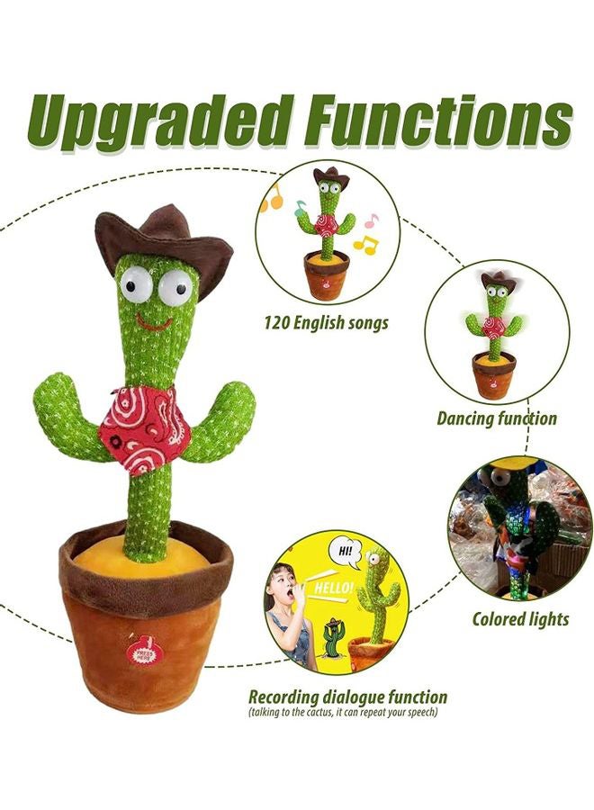 XiuWoo - Cute And Beautiful Dancing Cactus Plush Stuffed Toy With Music And Light - Image 1