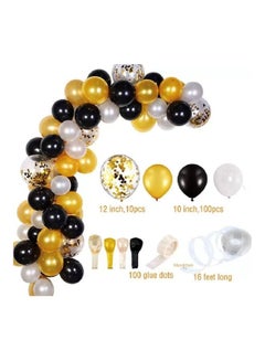 110-Piece Party Balloon Arch Set With Garland Strip, Glue Point And Tying Tool 20x13x7cm