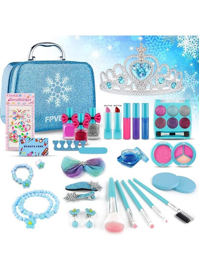 33-Pieces Kids Makeup Kit For Girl 21.5x8.2x15.5cm  - Image 1