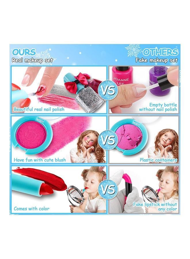 33-Pieces Kids Makeup Kit For Girl 21.5x8.2x15.5cm  - Image 4