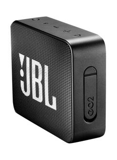 JBL GO 2 Water-Resistant Portable Bluetooth Speaker Midnight Black  - Image 2
