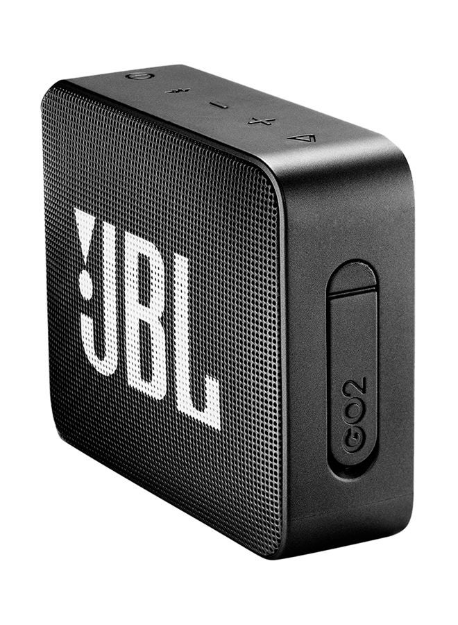 JBL GO 2 Water-Resistant Portable Bluetooth Speaker Midnight Black  - Image 2