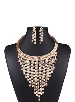 Rhinestone Studded Jewellery Set - v1663761908/N20686627A_6