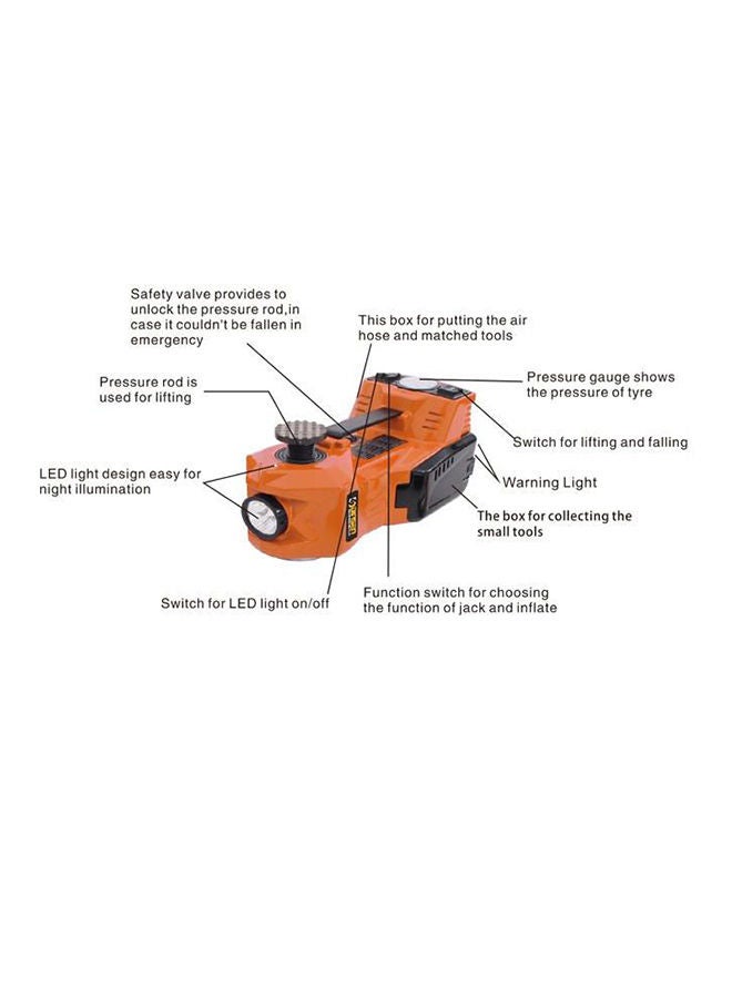 Electric Car Jack With Air Compressor