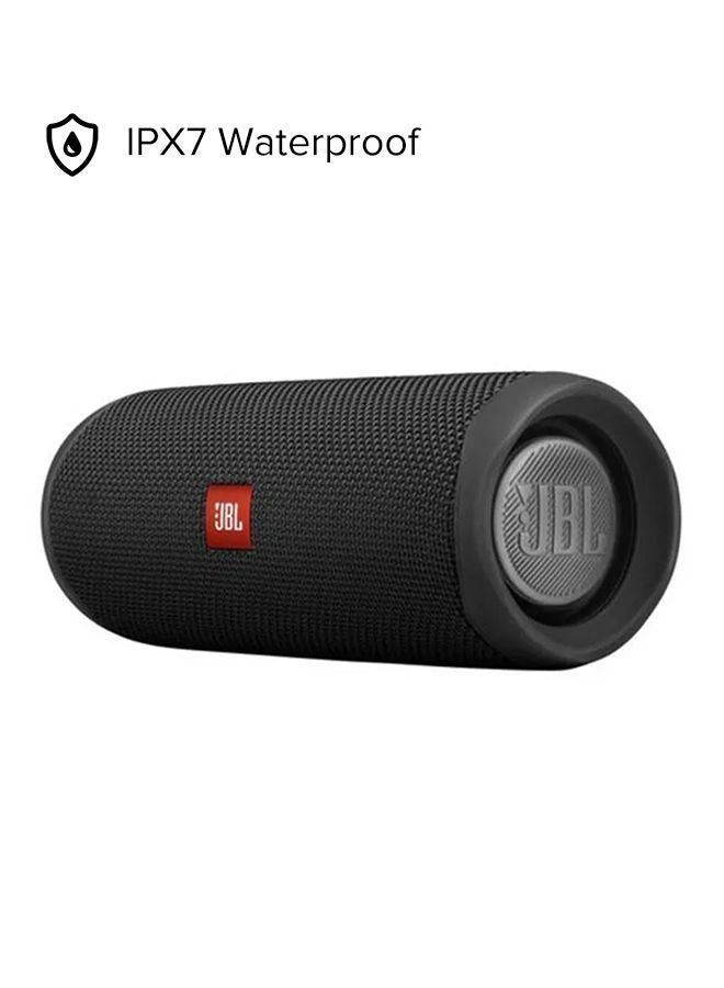 JBL - Flip 5 Portable Waterproof Speaker Black - Image 1