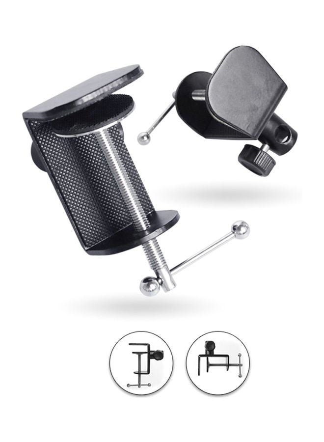 Generic Functional Clip Stand For Tablet Black/Silver  - Image 5