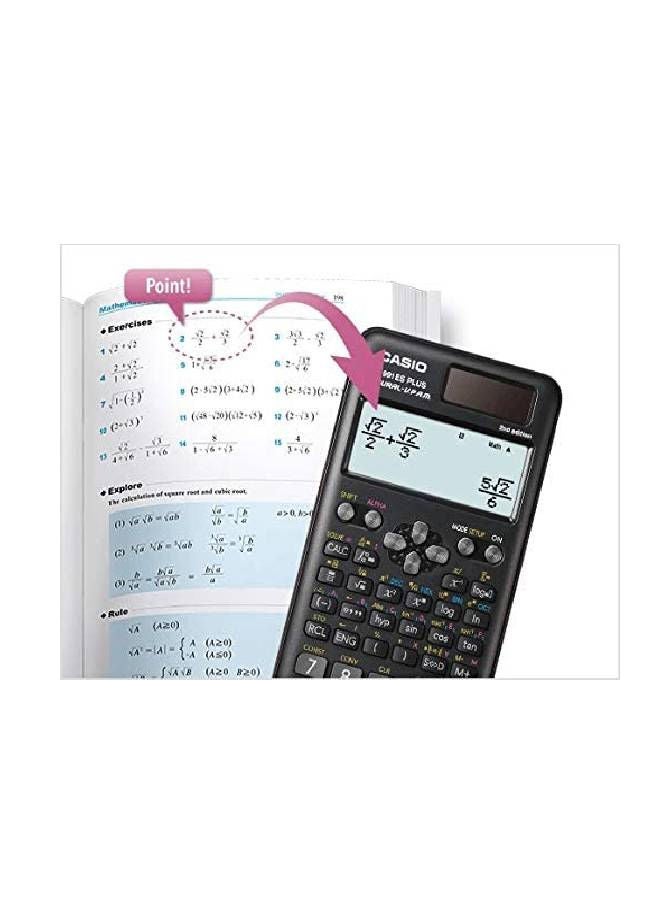 CASIO FX-82ES Plus 2nd Edition Scientific Calculator Black - Image 2