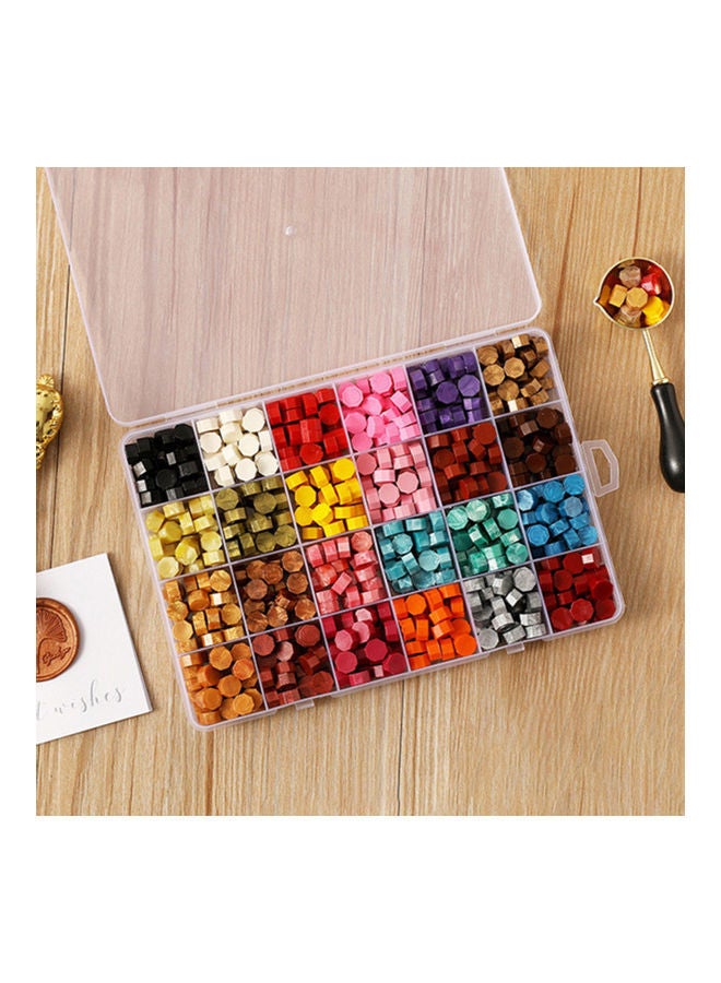 Generic 600-Picece 24 Colors Retro Boxed Seal Sealing Wax for Wedding Invitation Letters Pink Purple  - Image 3