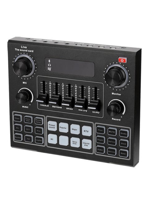 Sound Mixer Board For Live Streaming Voice Changer Sound Card With Multiple Sound Effects Audio Mixer