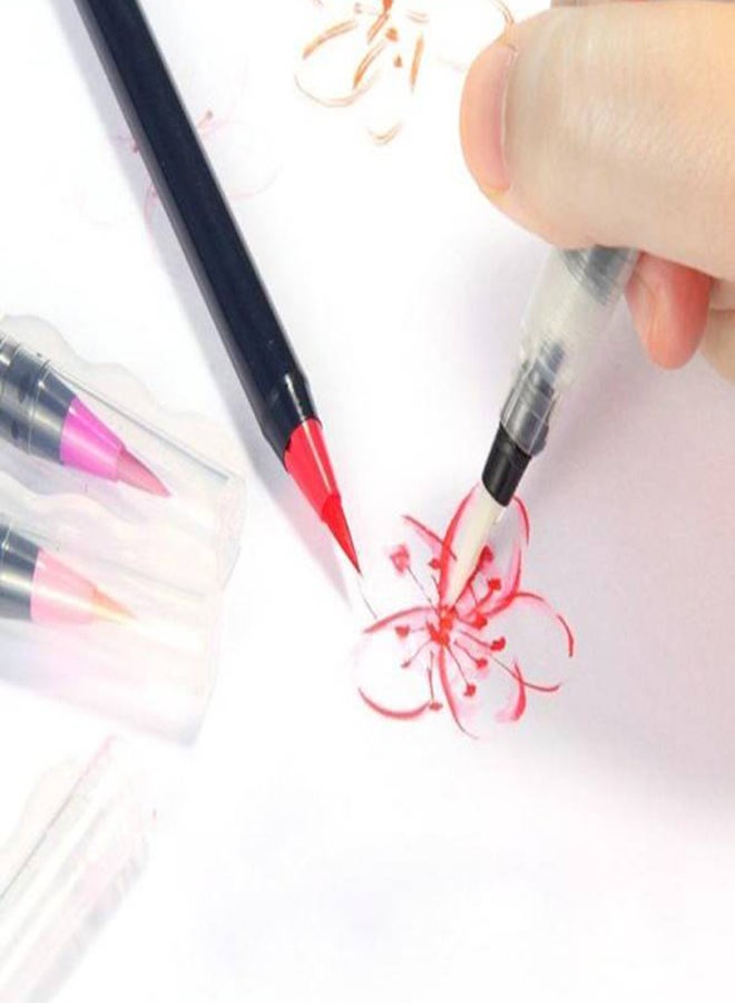20-Piece Calligraphy Pen Soft Brush Marker Watercolour Multicolour - Image 5