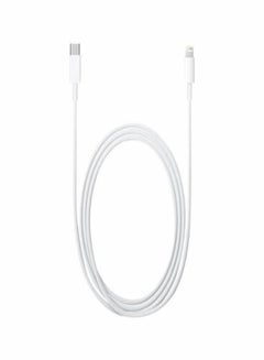 Generic USB Type C To Lightning Data Charging Cable White  - Image 2