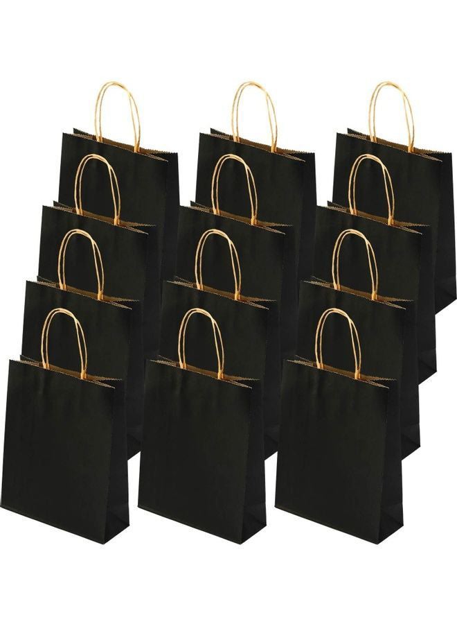 Generic 24-Piece Paper Gift Bag Set Black  - Image 1