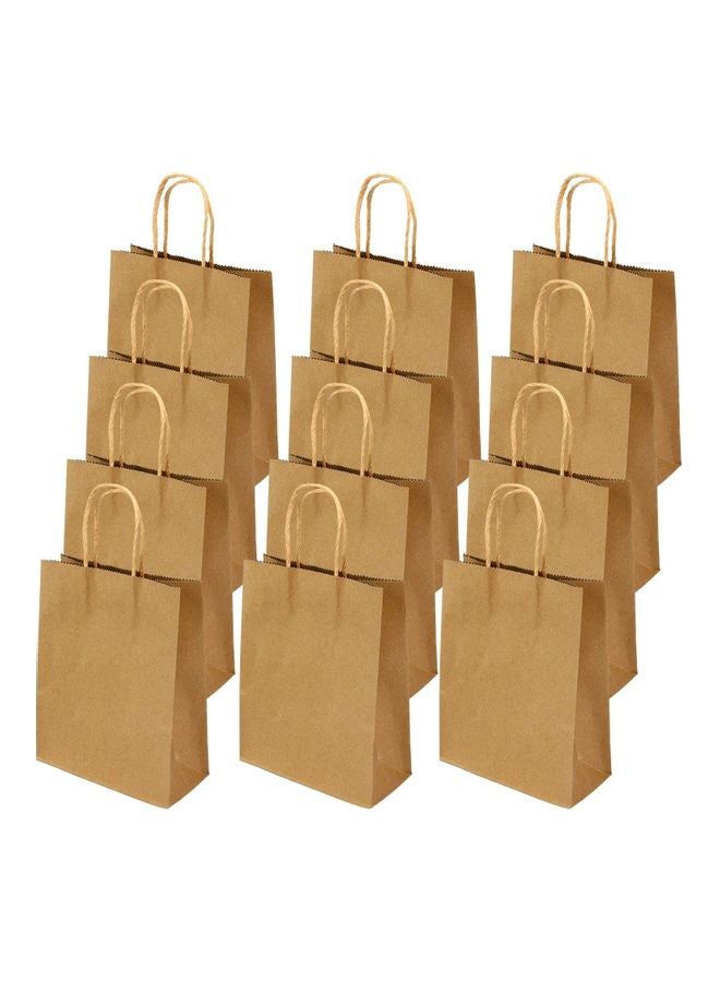 Generic - 24-Piece Paper Gift Bag Set Brown - Image 1