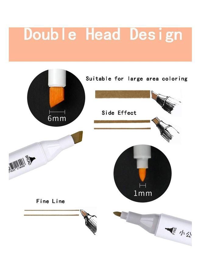 36-Piece Dual Tip Markers Multicolour