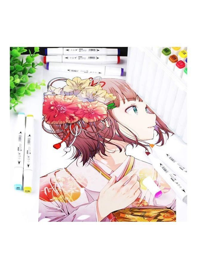 36-Piece Dual Tip Markers Multicolour