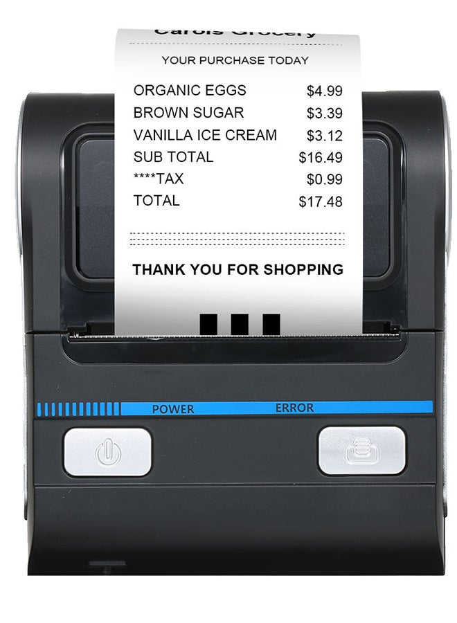 Portable Mini Wireless Thermal 80mm High BT Quality Printer Receipt Printer For Mobile Multicolour  - Image 3