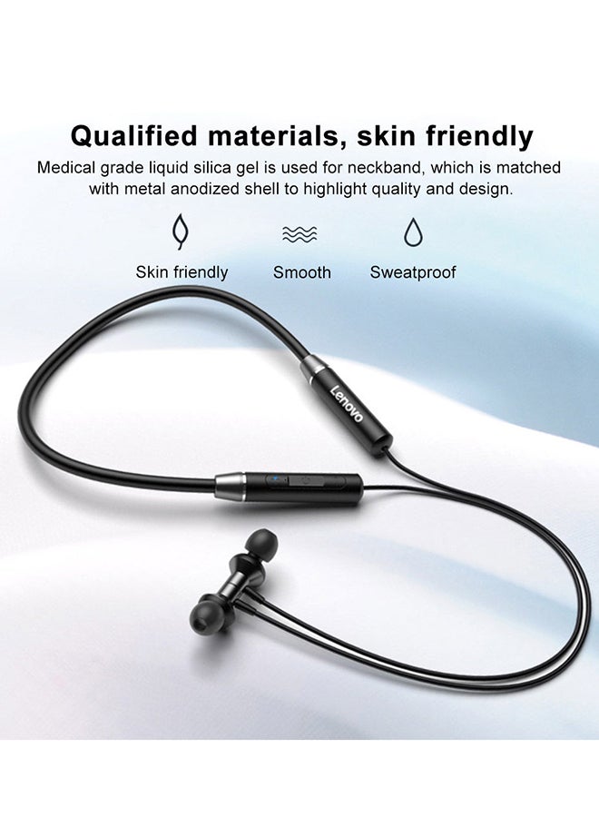 Lenovo - HE05 Bluetooth5.0 Wireless In-Ear Neckband Headphones Red - Image 1