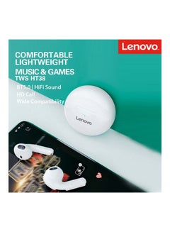 Lenovo HT38 True Wireless Stereo Headphones White  - Image 2