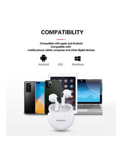 Lenovo HT38 True Wireless Stereo Headphones White  - Image 3