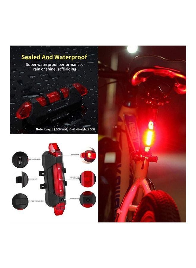 Rock Pow - Bicycle Light Set With Horn And Speedometer USB Rechargeable LED Bike Headlight 15 x 10 x 8 cmcm 15 x 10 x 8 cmcm - Image 1