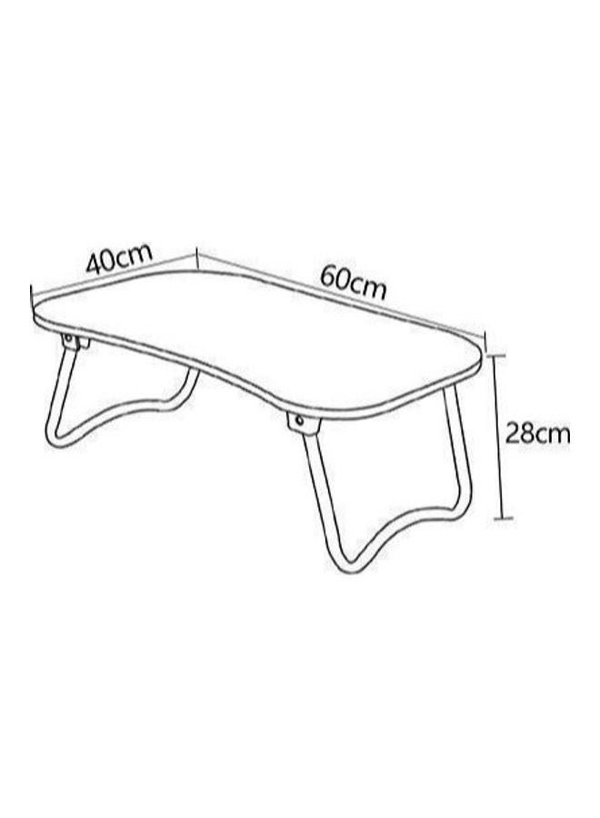 Generic Foldable Laptop Table Striped Beige 60x40x28cm  - Image 5
