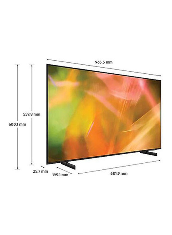 Samsung - 55-Inch AU8000 Crystal UHD 4K Flat Smart TV (2021) UE55AU8000 Black - Image 1